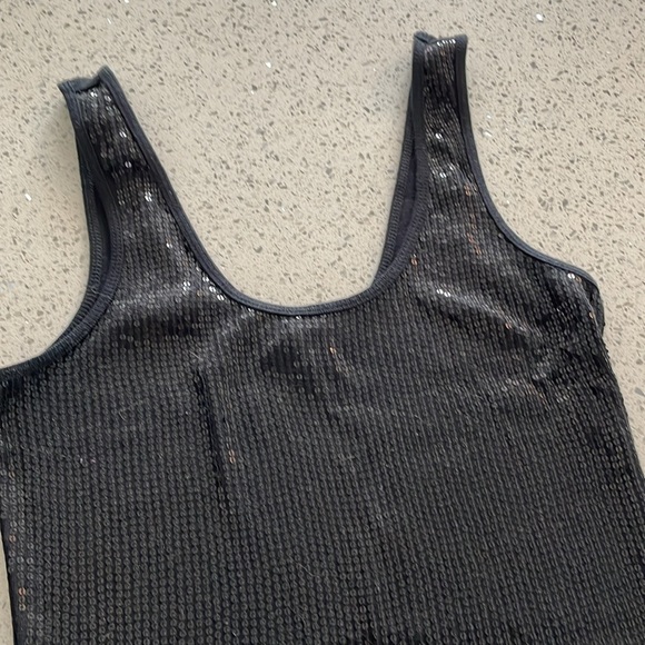 Express black sequins tank top size small - Picture 2 of 6